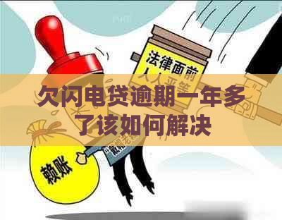 欠闪电贷逾期一年多了该如何解决