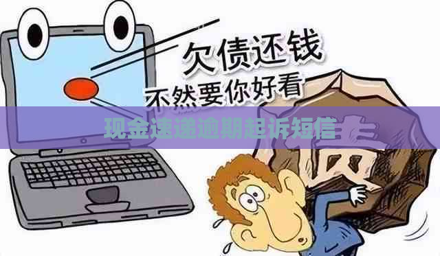 现金速递逾期起诉短信