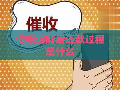 借呗调解后还款过程是什么