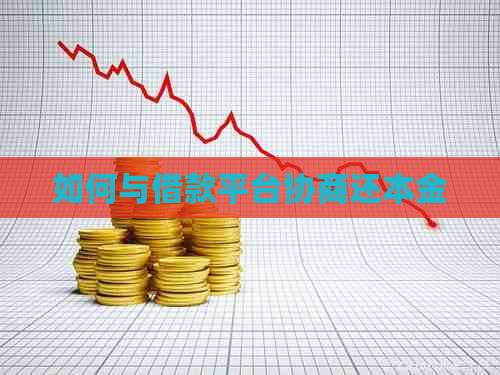 如何与借款平台协商还本金