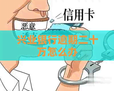 兴业银行逾期二十万怎么办