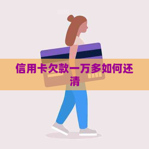 信用卡欠款一万多如何还清