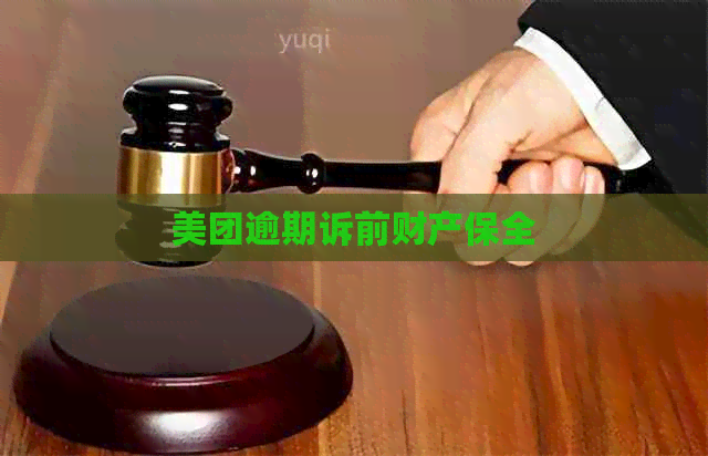 美团逾期诉前财产保全