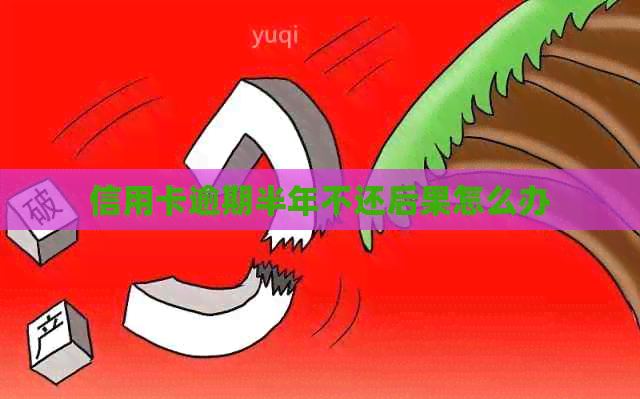 信用卡逾期半年不还后果怎么办