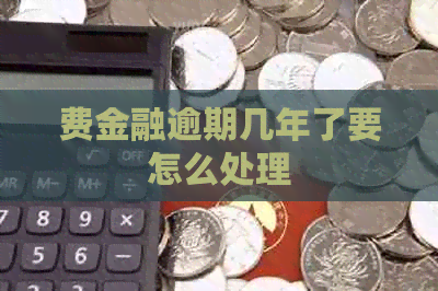 费金融逾期几年了要怎么处理