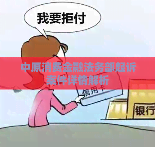 中原消费金融法务部起诉案件详情解析
