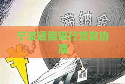 宁波通商银行贷款协商