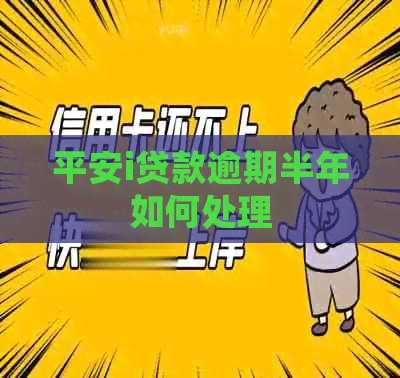 平安i贷款逾期半年如何处理