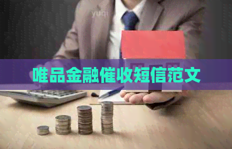 唯品金融短信范文