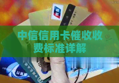中信信用卡收费标准详解