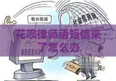 白条律师函短信来了怎么办