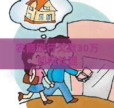 农商银行欠款30万如何处理