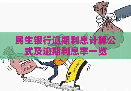 民生银行逾期利息计算公式及逾期利息率一览