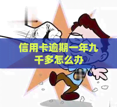 信用卡逾期一年九千多怎么办