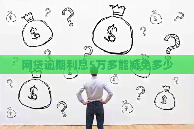 网贷逾期利息5万多能减免多少