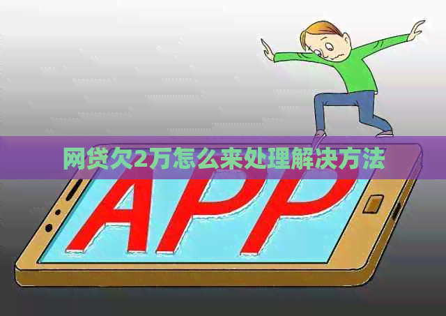 网贷欠2万怎么来处理解决方法