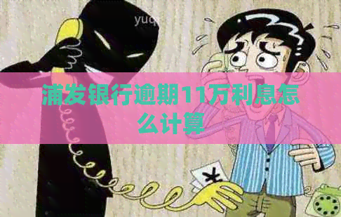 浦发银行逾期11万利息怎么计算