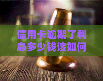 信用卡逾期了利息多少钱该如何计算