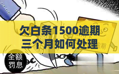 欠白条1500逾期三个月如何处理