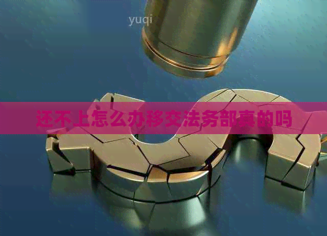 还不上怎么办移交法务部真的吗