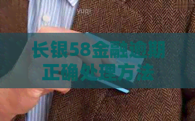 长银58金融逾期正确处理方法