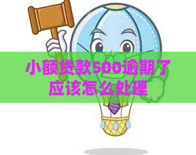 小额贷款500逾期了应该怎么处理