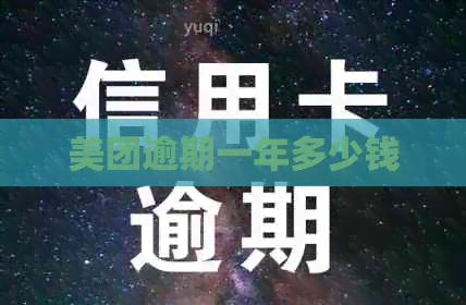 美团逾期一年多少钱