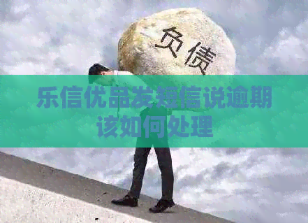 优品发短信说逾期该如何处理