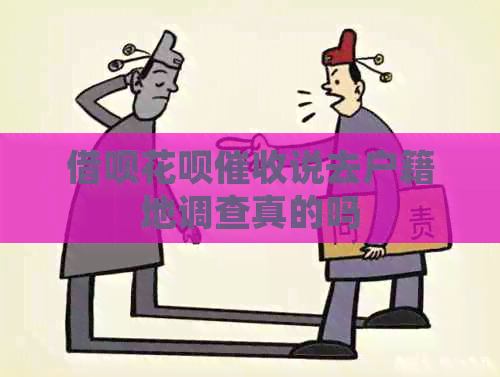 信用卡白条说去户籍地调查真的吗