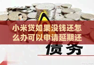 小米贷如果没钱还怎么办可以申请延期还款吗