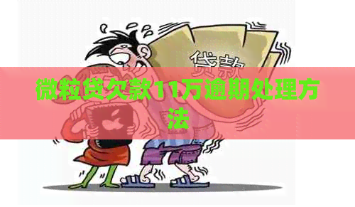 微粒贷欠款11万逾期处理方法