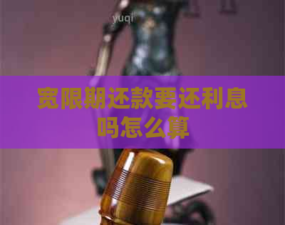 宽限期还款要还利息吗怎么算