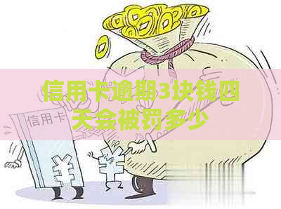 信用卡逾期3块钱四天会被罚多少