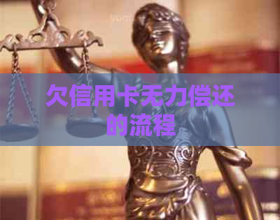 欠信用卡无力偿还的流程