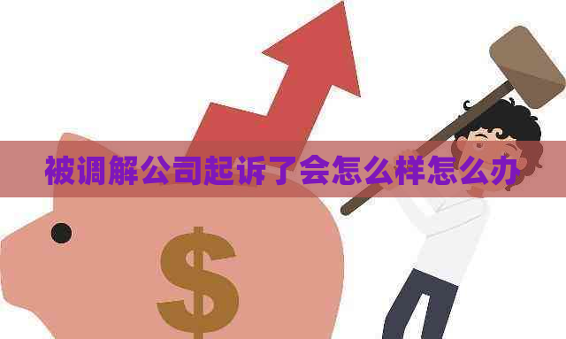 被调解公司起诉了会怎么样怎么办