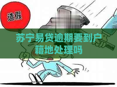 苏宁易贷逾期要到户籍地处理吗