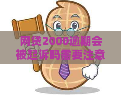 网贷2000逾期会被起诉吗需要注意什么