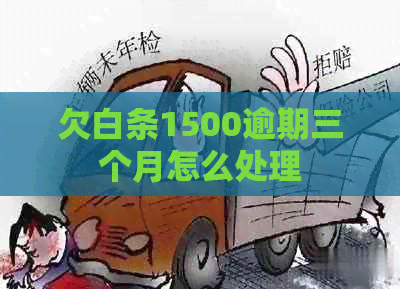 欠白条1500逾期三个月怎么处理