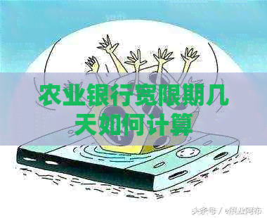 农业银行宽限期几天如何计算