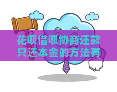 白条信用卡协商还款只还本金的方法有哪些