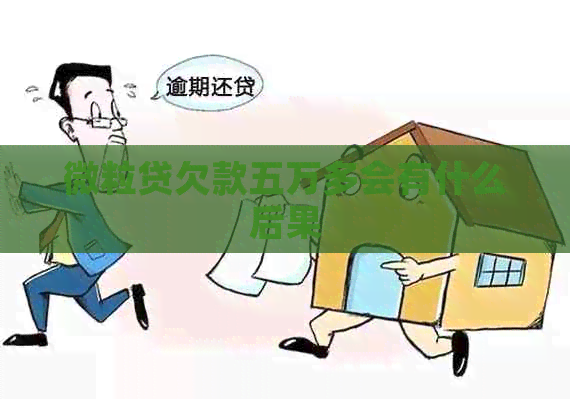 微粒贷欠款五万多会有什么后果