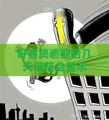 好客贷逾期后几天会显示