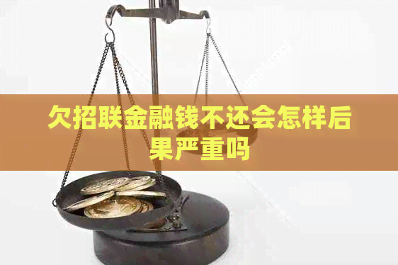 欠招联金融钱不还会怎样后果严重吗