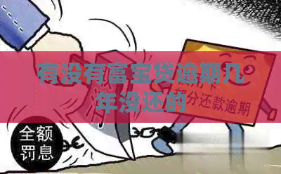 有没有富宝贷逾期几年没还的