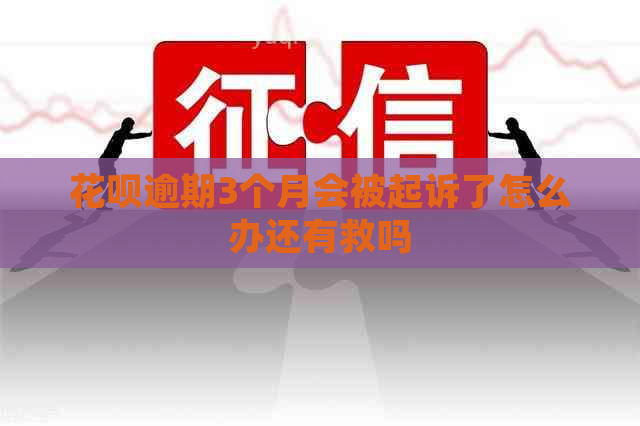 白条逾期3个月会被起诉了怎么办还有救吗