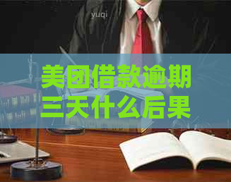 美团借款逾期三天什么后果