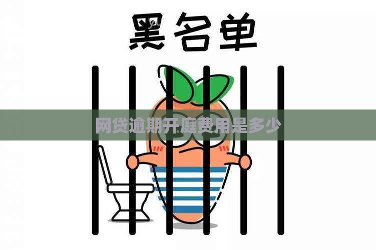 网贷逾期开庭费用是多少