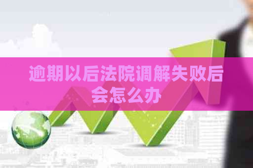 逾期以后法院调解失败后会怎么办