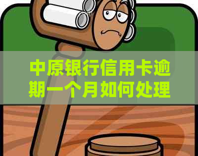 中原银行信用卡逾期一个月如何处理
