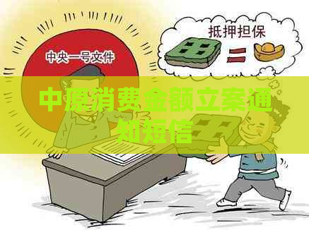 中原消费金额立案通知短信